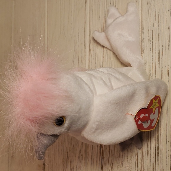 Ty Beanie Baby Kuku the Cockatoo Vintage 1998 Bird NWT - Picture 2 of 7